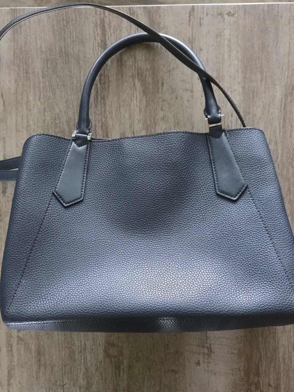 Michael Kors Navy Leather Satchel Bag Medium